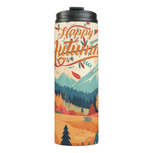 Herbst/Blätter/bunt Thermosbecher