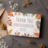 Herbst-Blätter Danke Babydusche