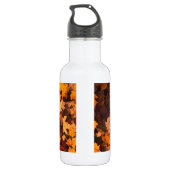 Herbst-Blätter Edelstahlflasche (Rückseite)