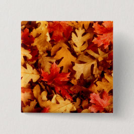 Herbst-Blätter - Fall-Farbe Button