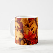 Herbst-Blätter - Fall-Farbe Kaffeetasse (Vorderseite Links)