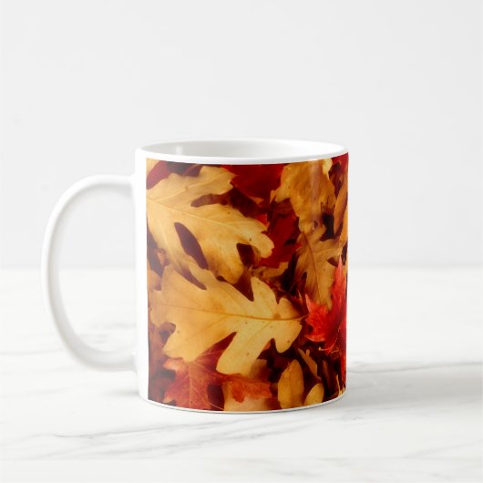 Herbst-Blätter - Fall-Farbe Kaffeetasse (Links)