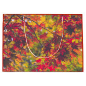 Herbst-Blätter-Fall-Farbrot-Natur Große Geschenktüte (Vorderseite)