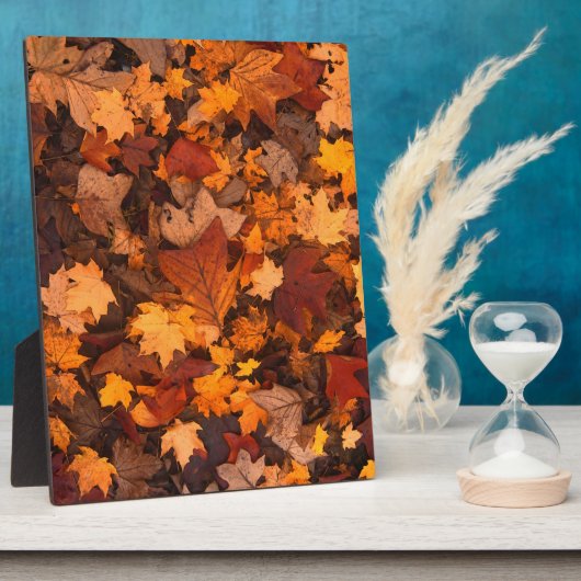 Herbst-Blätter Fotoplatte (Seite)