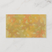 Herbst-Blätter, Geschäftskarten Visitenkarte (Rückseite)