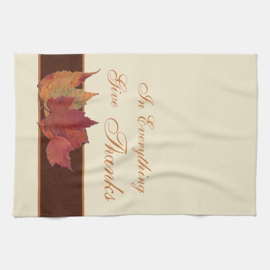 Herbst-Blätter gibt Dank Kiitchen Tuch (Horizontal)