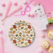 Herbst Blätter Herbst Blätter Erntedank Party Pappteller (Party)