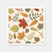 Herbst Blätter Herbst Blätter Erntedank Party Serviette (Vorderseite)