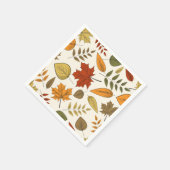 Herbst Blätter Herbst Blätter Erntedank Party Serviette (Ecke)
