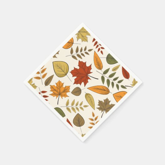 Herbst Blätter Herbst Blätter Erntedank Party Serviette (Ecke)