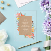 Herbst-Blätter Herbst lässt Hochzeit im Herbst Ein Acryleinladungen (In Situ (Hochzeit))