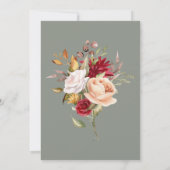 Herbst Blätter Herbsttage Grüne Überraschung Gebur Einladung (Rückseite)