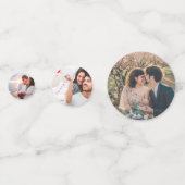 Herbst Blätter Hochzeitstisch Dekoration Foto Konf Konfetti (Vorderseiten)