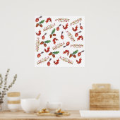 Herbst, Blätter , Hornplakat Poster (Küche)