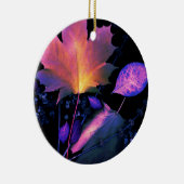 Herbst-Blätter im Neon Keramikornament (Rechts)