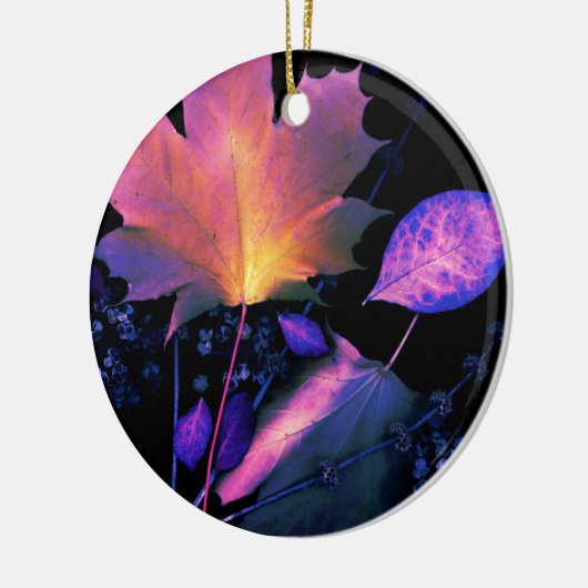 Herbst-Blätter im Neon Keramikornament (Links)