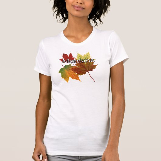HERBST-BLÄTTER IN MONTANA T-Shirt (Vorderseite)