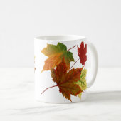 HERBST-BLÄTTER KAFFEETASSE (VorderseiteRechts)