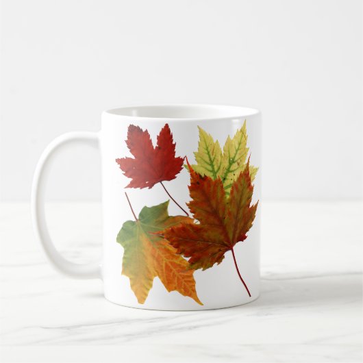 HERBST-BLÄTTER KAFFEETASSE (Links)
