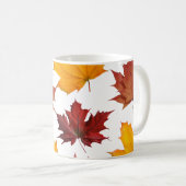 Herbst-Blätter Kaffeetasse (VorderseiteRechts)