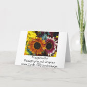 Herbst-Blätter - Karte (Rückseite)