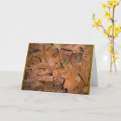 Herbst-Blätter Karte (Gelbe Blume)