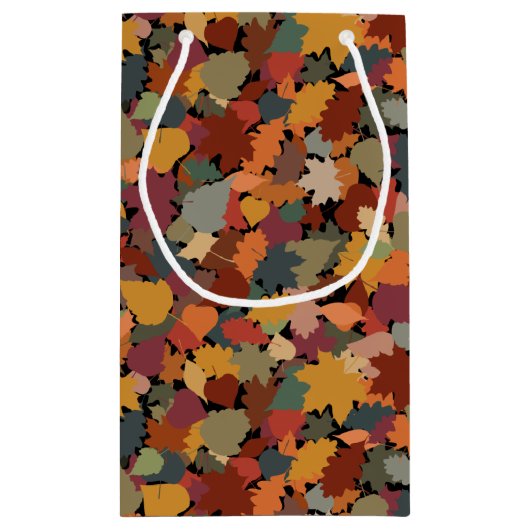 Herbst & Blätter Kleine Geschenktüte (Rückseite)