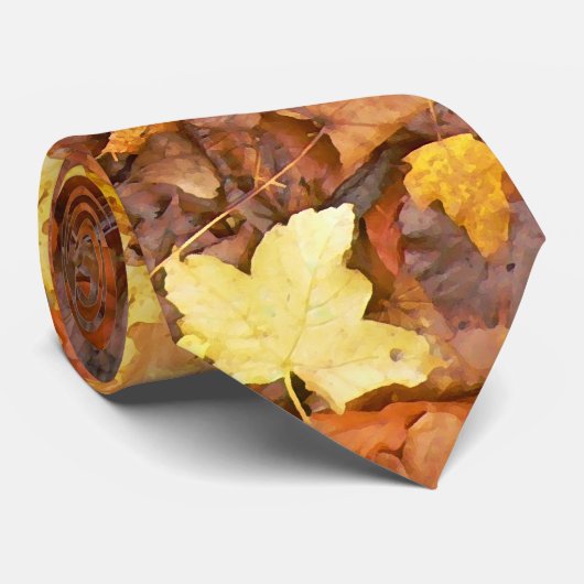 Herbst-Blätter Krawatte (Gerollt)