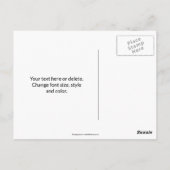 Herbst Blätter Kühe Weide Fotografie Postkarte (Rückseite)