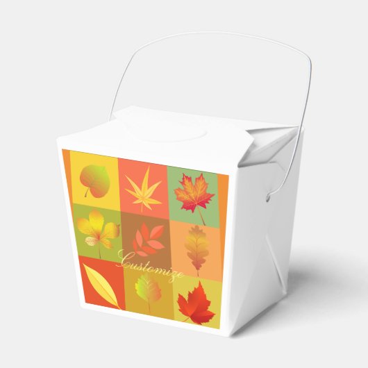 Herbst-Blätter lassen Thunder_Cove Geschenkschachtel (Vorderseite)