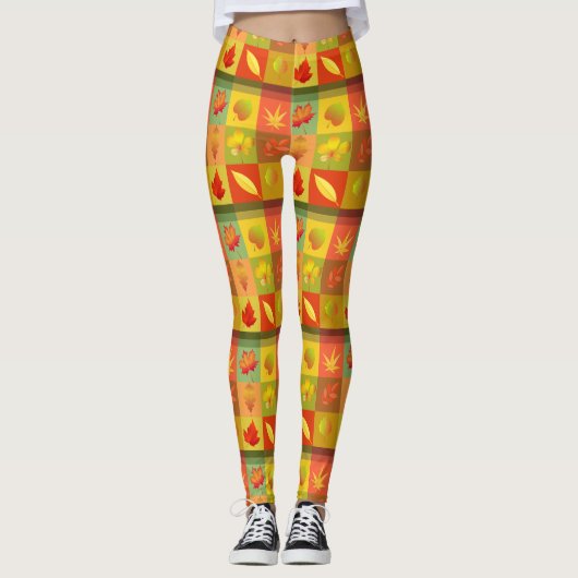 Herbst-Blätter lassen Thunder_Cove Leggings (Vorderseite)