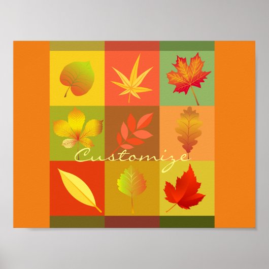 Herbst-Blätter lassen Thunder_Cove Poster (Vorne)
