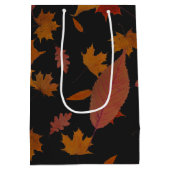 Herbst-Blätter mit kundenspezifischer Farbe und Mittlere Geschenktüte (Rückseite)