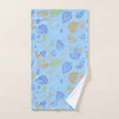 Herbst, Blätter Muster 3 Badhandtuch Set (Handtuch)