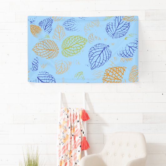 Herbst, Blätter Muster 3 Banner (Insitu)