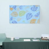 Herbst, Blätter Muster 3 Banner (Messeveranstaltung)