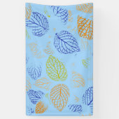 Herbst, Blätter Muster 3 Banner (Vertikal)