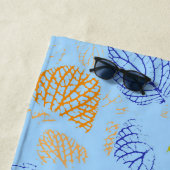 Herbst, Blätter Muster 3 Strandtuch (Beispiel)