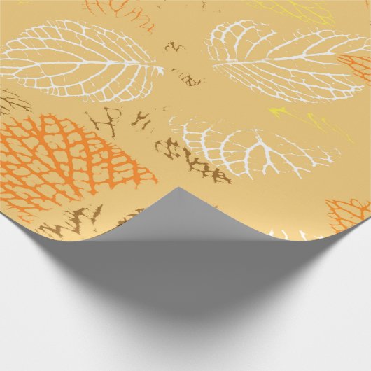 Herbst, Blätter Muster 4 Geschenkpapier (Ecke)