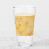 Herbst, Blätter Muster 4 Glas (Rückseite)