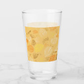 Herbst, Blätter Muster 4 Glas (Vorderseite)