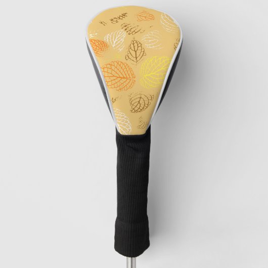Herbst, Blätter Muster 4 Golf Headcover (Vorderseite)