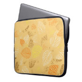 Herbst, Blätter Muster 4 Laptopschutzhülle (Vorderseite Links)