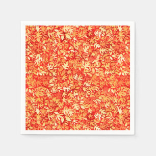 Herbst-Blätter, -orange und -gold Serviette