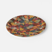 Herbst & Blätter Pappteller (Schrägansicht)