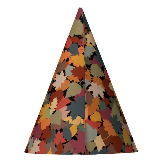 Herbst & Blätter Partyhütchen (Rückseite)