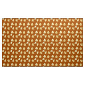 Herbst-Blätter - Rostbraun und -creme Stoff (Yard (91,4 cm))