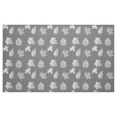 Herbst-Blätter - silbernes Grau und Weiß Stoff (Fat Quarter (45,7 x 55,9 cm))