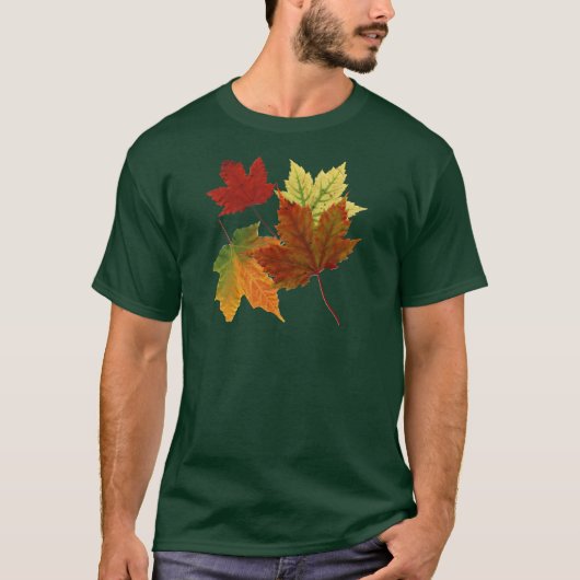 Herbst-Blätter T-Shirt (Vorderseite)