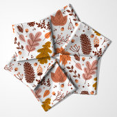 Herbst-Blätter und Beeren Muster Stoff